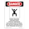 Signmission OSHA Danger Sign, Permit Required Confined, 10in X 7in Rigid Plastic, 7" W, 10" H, Portrait OS-DS-P-710-V-1685 - alternate 1